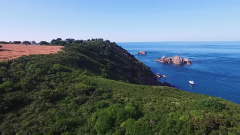 Exploring-the-coastline-of-the-Sark-isle-in-the-UK-by-drone