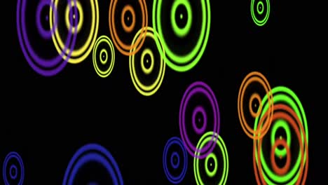Lautsprecher,-Dynamische-Farbige-Kreise