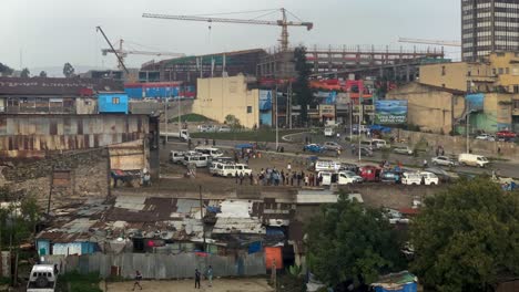 Pequeños-Lapsos-De-Tiempo,-Para-La-Mayoría-De-Las-áreas-Concurridas-En-Addis-Abeba,-Toma-De-Movimiento-Completo
