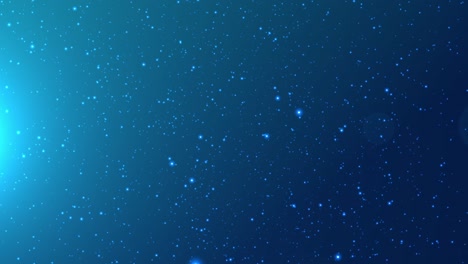 Raum-Partikel-Hintergrund-Hintergrund-Blau