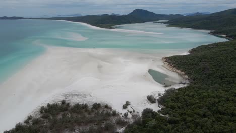 Whitehaven-Beach-Famous-For-Its-White-Sand-And-Turquoise-Waters---Whitsunday-Island-In-QLD,-Australia