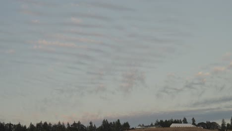 Zuckerwattewolken-Während-Des-Sonnenuntergangs-In-Seattle