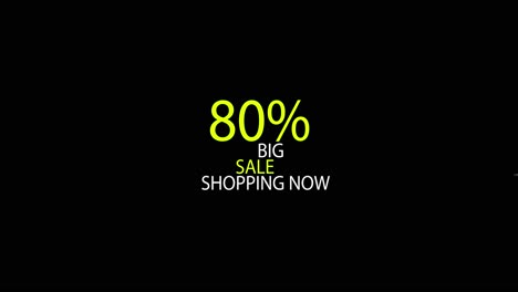 4k-Textanimation,-Jetzt-Achtzig-Prozent-Großer-Sale-Shopping