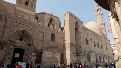 Exterior-view-of-Qalawun-complex,-Cairo-in-Egypt