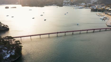 Fukuurajima-Und-Brücke-In-Matsushima,-Miyagi-Japan