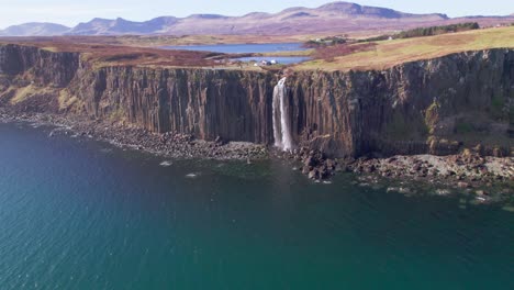 Cinematic-Waterfall-into-Ocean-Drone-4K
