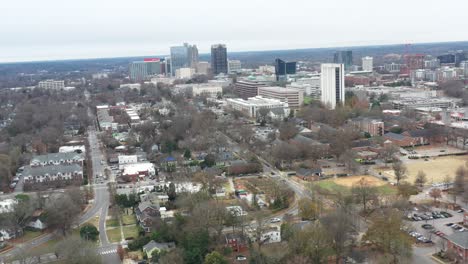 Raleigh-Cityscape-4K-Drone-Aerial-Wide