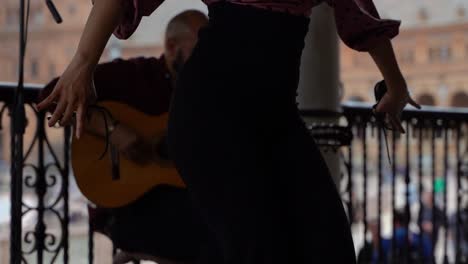 Kraftvolle-Flamenco-Tänzerin-In-Zeitlupe