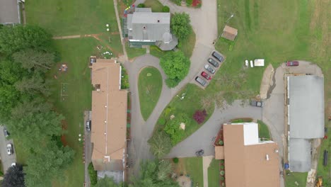 Overhead-drone-shot-of-the-kids-campground-in-Ashford-Connecticut