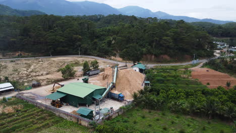 Logging-and-timber-processing-place-near-Vietnamese-forest