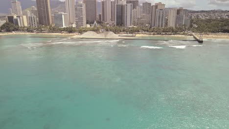 Aerial-view-of-sand-restoration-project-on-Waikiki-beach-2