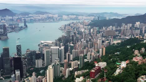 4k-Luftbildvideo-Von-Victoria-Harbour-In-Hongkong