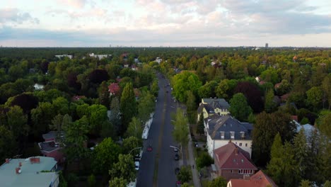 big-sky-green-area-Buttery-soft-aerial-view-flight-slowly-tilt-down-drone-footage-of-argentinische-allee-mexikoplatz-berlin-zehlendorf-Summer-2022-Cinematic-from-above-Tourist-Guide-by-Philipp-Marnitz