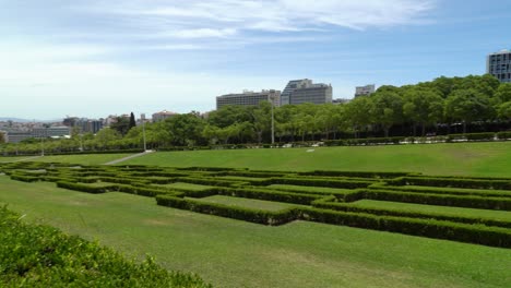 Park-of-Eduardo-VII-is-named-after-Britain's-Edward-VII,-who-visited-the-city-in-1903-to-reaffirm-the-Anglo-Portuguese-alliance,-this-is-the-largest-park-in-central-Lisbon