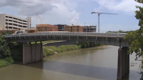 Drone-view-of-new-construction-in-Houston-along-the-Buffalo-Bayou