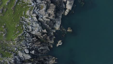 Top-down-view-of-Clogherheads-rocky-coastline