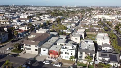 Fly-left-over-residential-area,-aerial-shot
