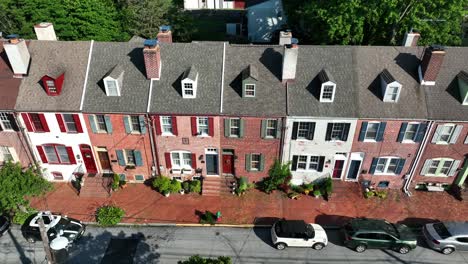 Aerial-of-red-brick-townhouses