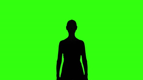 Girl-Power-Listening-and-Nodding-Her-Head-with-Green-Screen