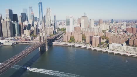 Luftbild-Von-Manhattan-Bridge,-New-York-City