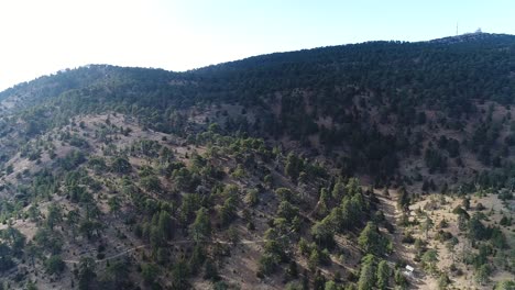 Aerial-drone-footage-flying-over-the-Troodos-mountain-range-in-Cyprus