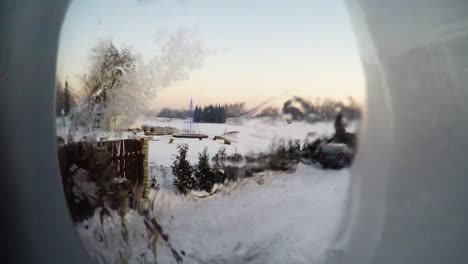 Wintereisfrost-Auf-Dem-Fensterglas