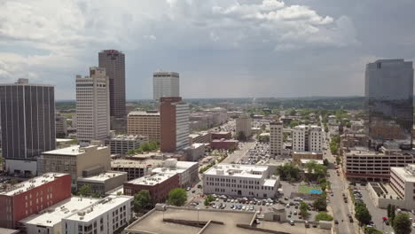 aerial-downtown-Little-Rock,-Arkansas