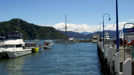 Small-country-town-port-with-yachts