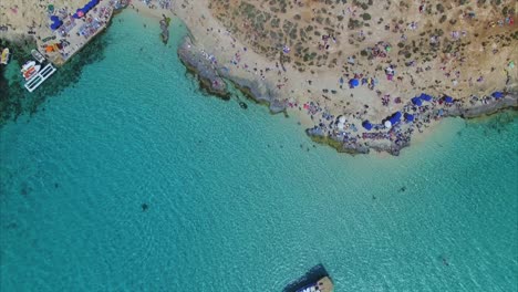 Blue-lagoon-in-malta-from-above
