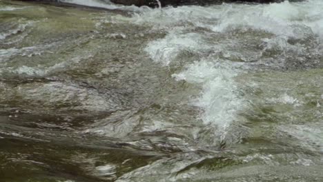 Slow-motion-close-up-up-shot-of-rapids-on-a-river