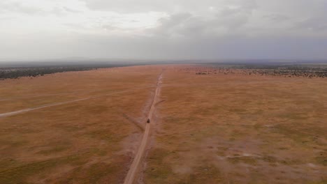 Un-Juego-De-Conducción-safari-A-Través-De-Ol-Pejeta,-Kenia