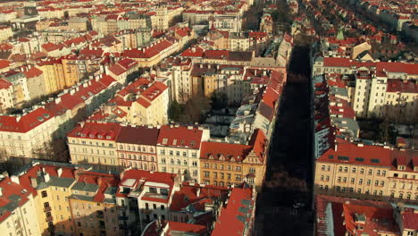 Prag-übersicht-Beherbergt-Drohne-Winter
