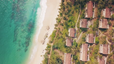Amanwella-beach-south-coast-of-Sri-Lanka-tropical-paradise-ocean-and-sand-drone-footage