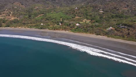 Aerial-Drone-Footage-near-Hotel-Punta-Islita-in-Costa-Rica