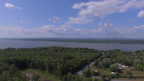 Aerial-shot-of-the-Ottawa-River-on-a-beautiful-sunny-day
