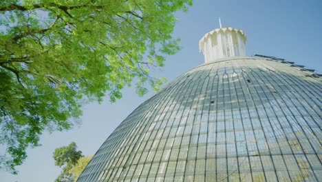 Park-glass-dome-surrounded-by-green-trees