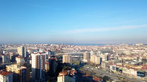 Timlapse,-Vista-Del-Bósforo-De-Estambul-Y-El-Paisaje-Urbano-De-Kadikoy