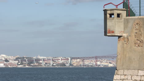 View-of-the-25Th-April-Bridge-Tejo's-River-from-Almada-Lisbon