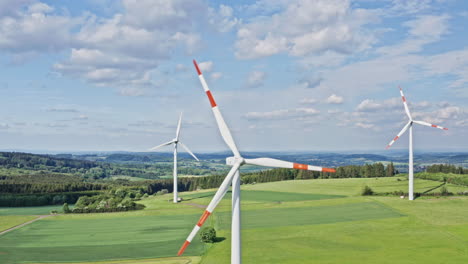 Drone-flight-over-a-wind-power-plant-in-germany