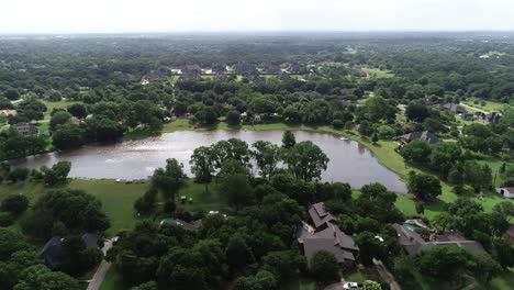 This-is-an-aerial-flight-over-neighborhood-in-the-south-part-of-Double-Oak-Texas-near-Simmons-and-Kings-road