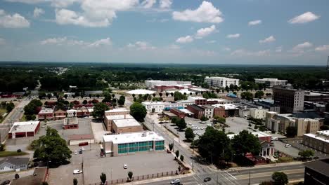 Aerial-flying-over-Gastonia-NC-in-Gaston-County