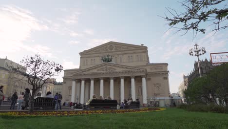 View-of-Bolshoi-Theatre,-Moscow,-Russia