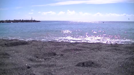 Man-swimming-in-the-sea-at-La-Palma