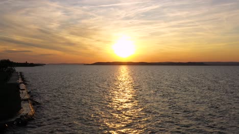 Sunset-over-the-lake-Balaton-recorded-with-a-DJI-Mavic-2-pro-drone-UHD-4K-30-fps