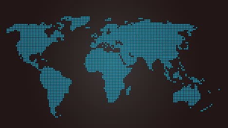 Digital-dot-matrix-world-map-info-graphic-with-jet-leaving-Europe-to-Caribbeans-graphic-illustration