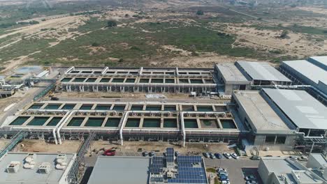 Aerial-footage-of-a-large-scale-waste-water-recycling-and-treatment-facility