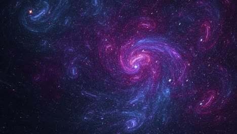 Millionen-Von-Sternen,-Galaxien,-Die-Im-Nebel-Herumwirbeln-Und-Sich-Bewegen