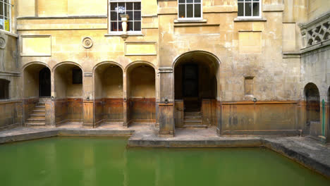Bath-England,-circa-:-Roman-Bath-in-Bath-,United-Kingdom