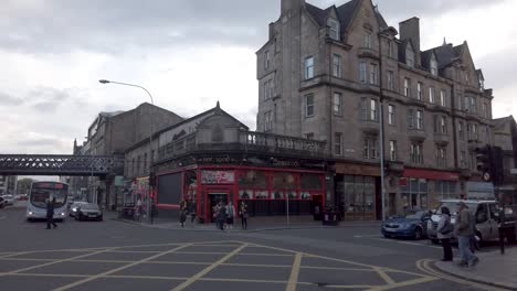 A-time-lapse-of-a-busy-street-scene-in-Scotland