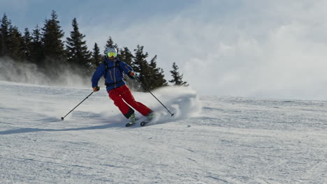 Gruppe-Von-Skifahrern-Auf-Der-Piste